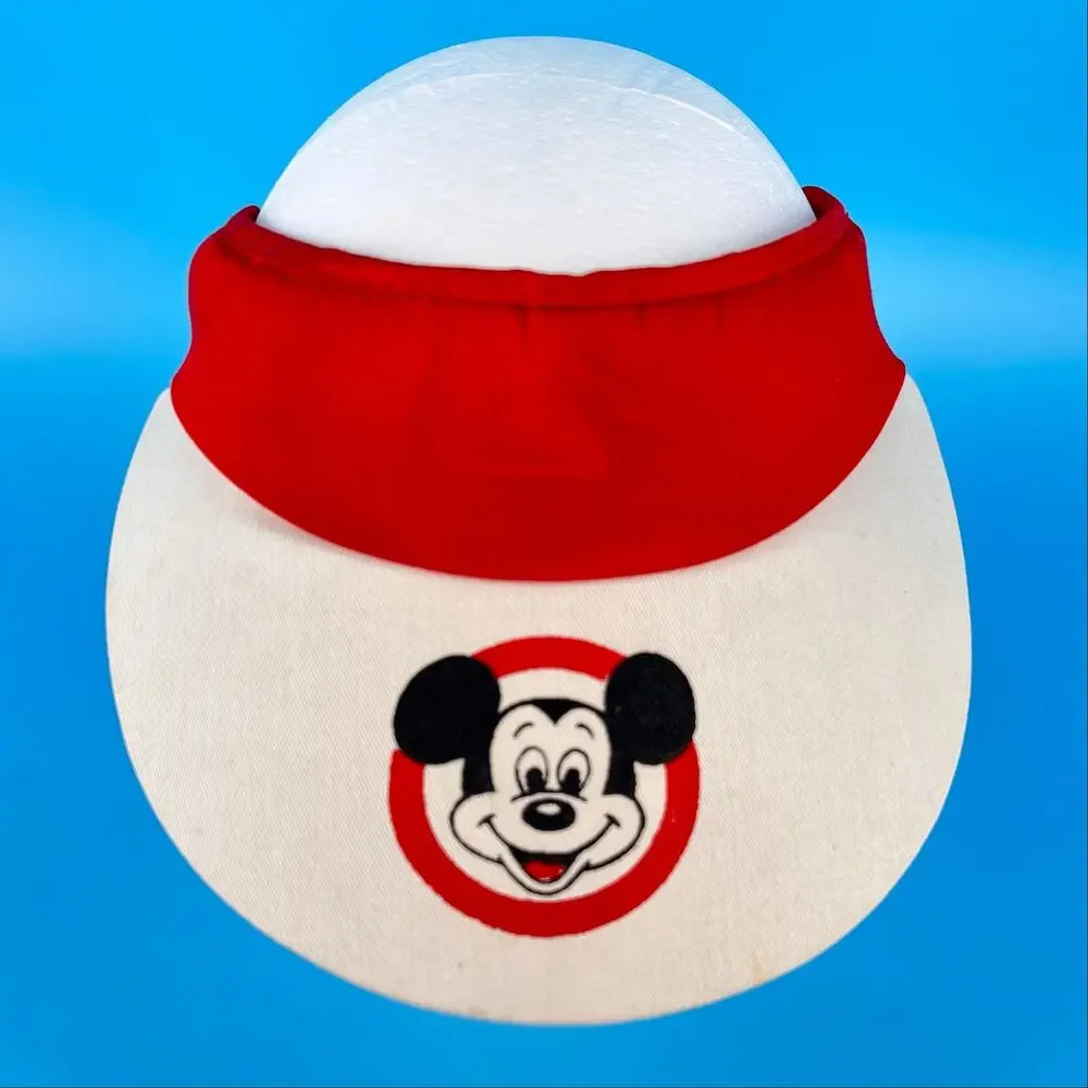 70s Mickey Mouse Sun Visor Disneyland Disney World Souvenir 1970s Vintage Unworn